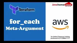 terraform for_each meta argument | terraform for each tutorial | terraform meta arguments