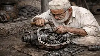 Old Man Restoration Hino Truck Differential Gearbox | How to Rebuild Gearbox