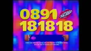 Chataway '0891' advert - 14th February 1996 UK television commercial