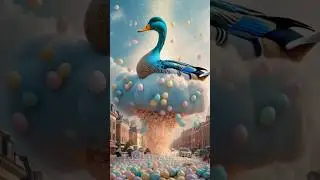The Magical Duck🦆 Egg Storm | #aishorts #youtubeshorts #duck #ytshorts #aivideo #aivideo #viralshort