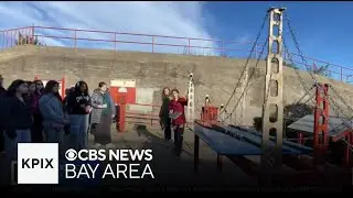 Middle-school girls learn about engineering with special Golden Gate Bridge tour