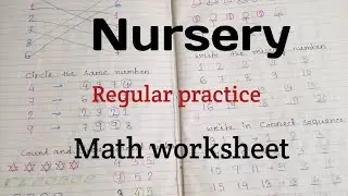 Nursery Math worksheet ll Math worksheet for Nursery class ll Kindergarten Math worksheet ll