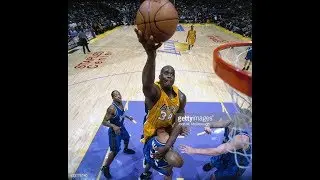 (2001) Tracy McGrady (25/8/8) vs Shaquille O'Neal (37/19/6)