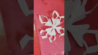OMG 😱 WOW amazing snowflake easy Carfting paper cutting #shortvideo #papercraft #snowflake