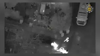 Dramatic footage shows West Yorkshire Police and National Police Air Service tackle Leeds 'ride-out'