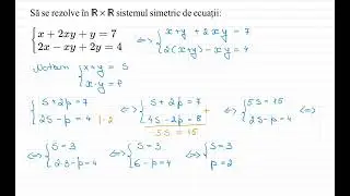🧩 Sistemele de ecuații simetrice – metode simple și eficiente!