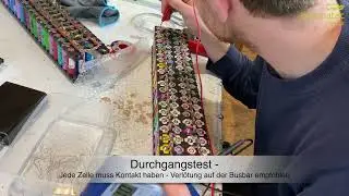 18650er Punktschweissen auf der MINUSSEITE
