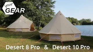 yourGEAR Desert PRO • Tipizelt aus Baumwolle • optional mit Schlafkabine und/ oder Sonnendach • Tipi