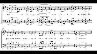 Igor Stravinsky - Ave Maria for SATB Choir (1934) [Score-Video]