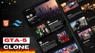 🎮Build GTA-5 Clone Using HTML And Tailwind CSS | GTA 5 | Becodewala | AOS