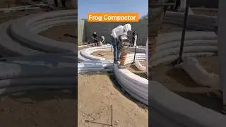 Frog Compactor | Superadobe project #shortvideo #shorts #short