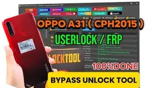 Oppo A31( CPH2015 ) Userlock And Frp Bypass Unlock Tool #foryou