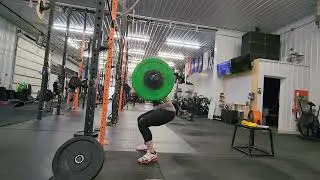 Amrap pause (3s) front squats at 172, 150 and 140 lbs