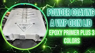 Powder coating a VMP Odin lid, step by step @PrismaticPowders