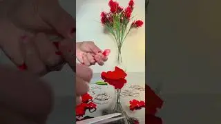 How to make artificial Flowers out of stockings (easy tutorial)🌺
