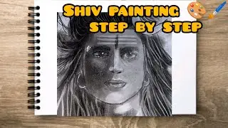 Shiv painting 🎨🖌️ devotional art #art #shortsfeed #paintingdrawing 