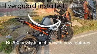 Liverguard installed in rc 200 with easy way 😎..#KTMLOVER #Share 