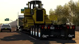 ATS 1.56 Mods | 4K | CAT Power D6R Caterpillar Haterbilt: Rogers ATS Lowboy American Truck Simulator