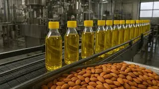 Almond Oil Factory Process | Pure Organic Almond Oil Production #organic 