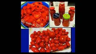 COME CONSERVARE I POMODORI NEI BARATTOLI.  #conserve #pomodoro #Calabria