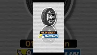Top 10 car tire brands in the world #shorts #car #cartire #tires #brands
