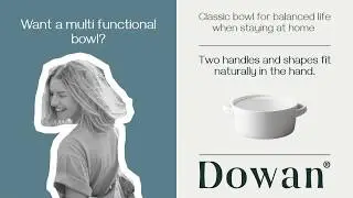 DOWAN 24 Ounces Porcelain Soup Bowls with Handles