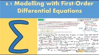 8.1 Modelling with First-Order Differential Equations (CORE 2 - Chapter 8)