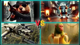 Chimpanzini Bananini & Coppuccino Assasino & Bombordino crocodilo & Babrito Bandito 14&