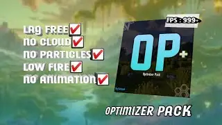 OPTIMIZER PACK  | BEST OPTIMIZER FOR MCPE 1.21 |
