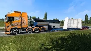 Heavy and Long trailer - ETS 2 mods(Euro Truck Simulator 2)