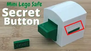 SECRET BUTTON! Mini Lego Safe with SECRET BUTTON- FULL TUTORIAL