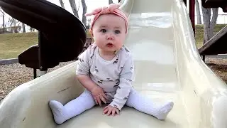 Sensational Kid's Science Museum!! Baby Aubrey's Cute Excitement Watching Floating Colors!!!