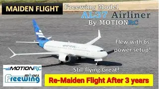 MOTION RC Freewing AL37 Airliner Twin 70mm EDF Jet - Maiden Flight