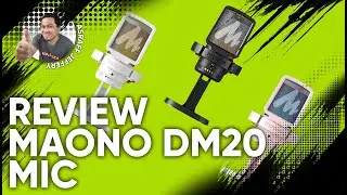 Mic Gaming RGB Murah Ada Active Noise Cancelling,Boleh Guna Live TikTok ! Review Maono DM20