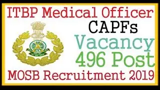 ITBP Medical Officer Recruitment 2019