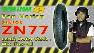 Ban ZENEOS ZN77 70/90-14 Ban Motor Matic untuk Harian, Motor Matic Suzuki, Yamaha Mio Soul GT dll