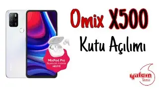 Airpods veren telefon/ Omix X500 Kutu A&ccedil;ılımı