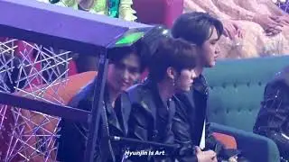 [191231] Stray Kids Hyunjin Reaction MAMAMOO HIP at MBC Gayo Daejejeon 2019