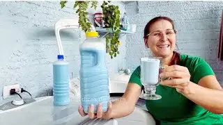 Só 2 ingredientes e água 3 litros de sabão liquido potente e sem Soda