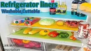 Organize your fridge like a pro with drawer liners#kitchen