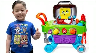 Pretend Play Unbox LeapFrog Smart BBQ Grill Liam's Playday