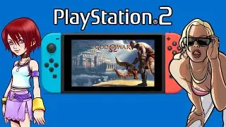 The PS2 game setup on Nintendo Switch