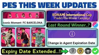 Pes This Week Updates/Today's Iconic Pack And Last Week Prediction Winner..?/Date Extended..|Mr 10|