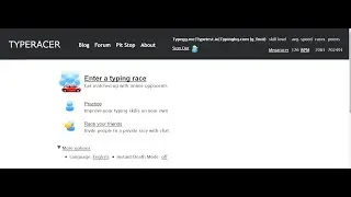 Typeracer - Maintrack PB progression - 153 WPM