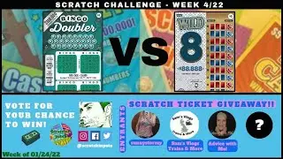Scratchin' Pete | Scratch Challenge: BINGO DOUBLER VS WILD 8 | Week 4 2022