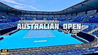 Australian Open 2026 site tour | Melbourne Park preparations before the event | 4K