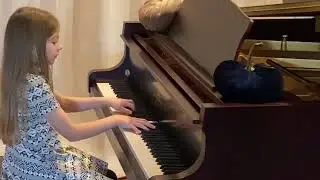 A Simple Waltz (Burge) // RCM Piano Level 1 // Victoria Plays Piano (Age 7)