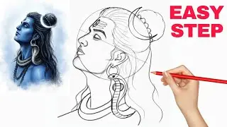 Lord Shiva Mahadev Drawing | Lord Shiva pencil drawing