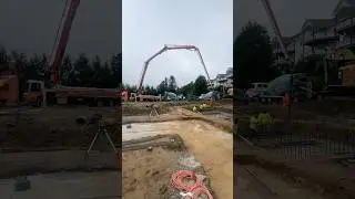 38z Alliance Concrete Pump Pumping A Footer In Blowing Rock #alkohall #concretepump #concrete