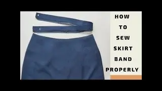 How to cut and sew waist band